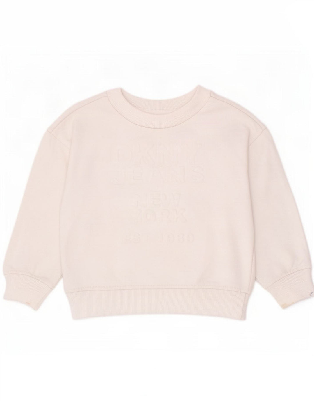 Felpa con grafica Dkny per ragazzi, 2-3 anni, cotone bianco
