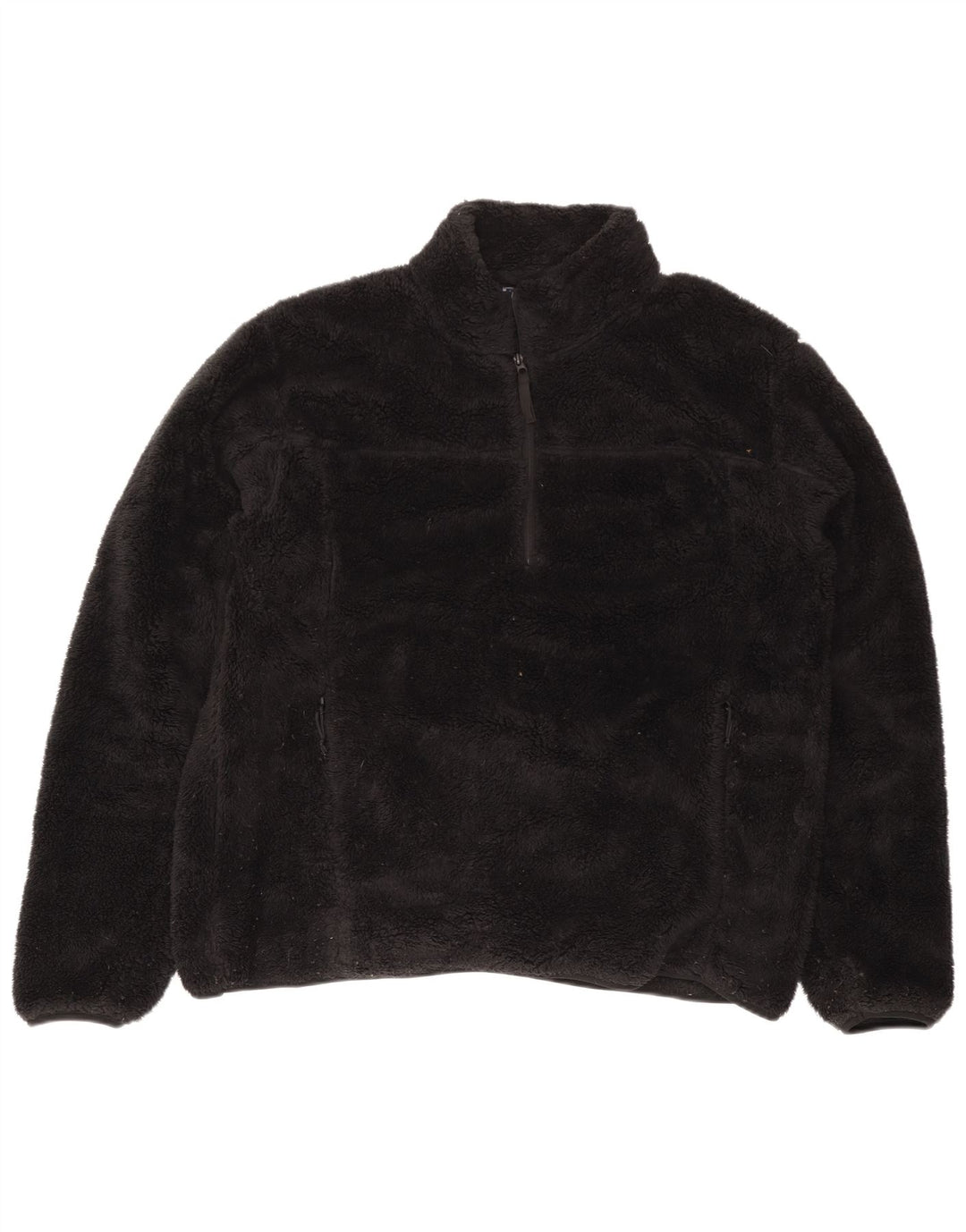 Maglione in pile da uomo con collo con zip Mountain Warehouse XL poliestere nero