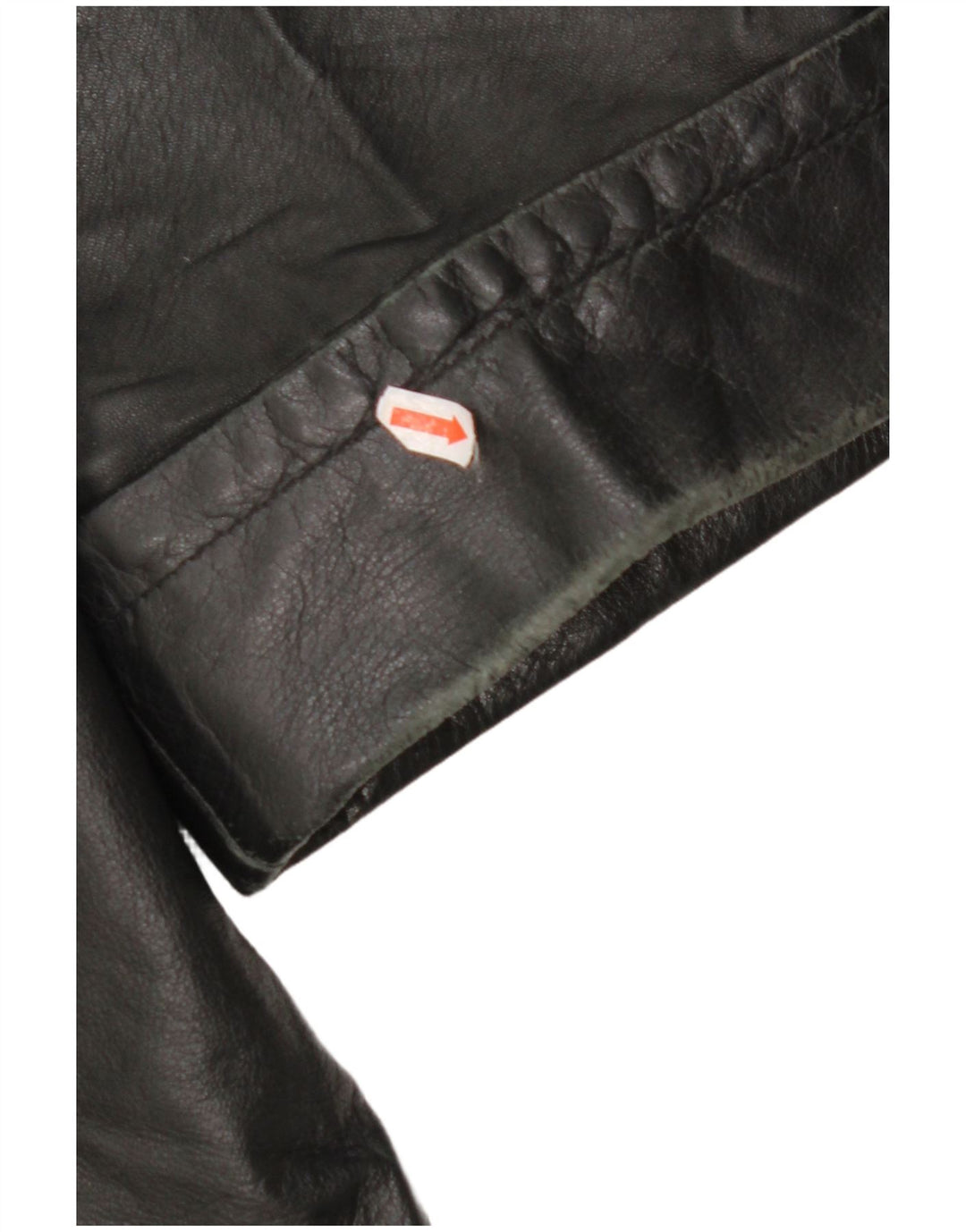 Cappotto in Pelle Donna VINTAGE IT 48 XL Nero