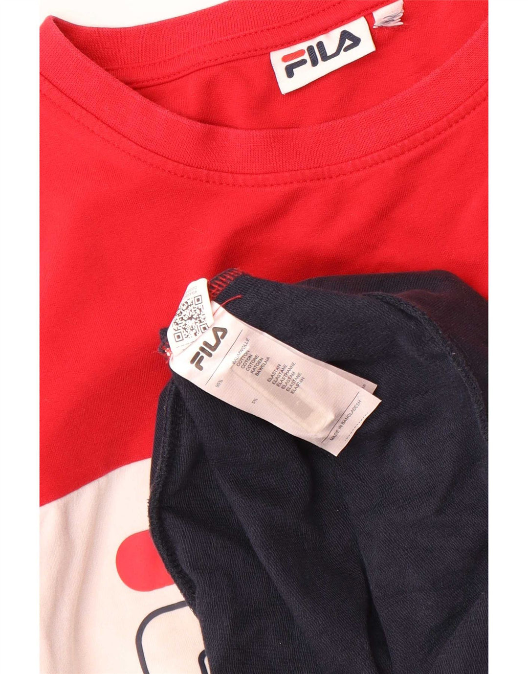 Fila Felpa grafica da uomo Maglione piccolo in cotone color block multicolore