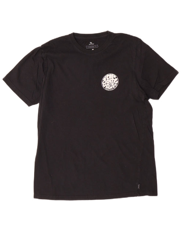 T-shirt grafica da uomo con vestibilità standard Rip Curl, colore nero medio
