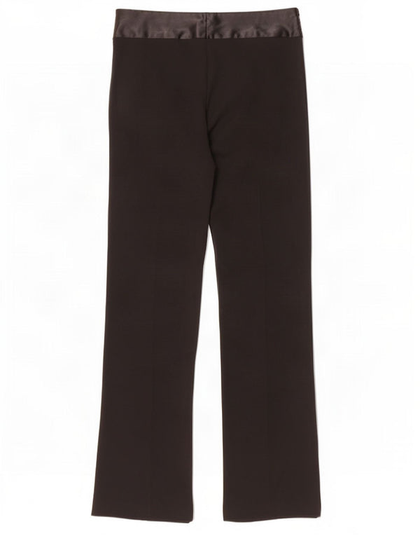 Topshop Pantaloni casual da donna Bootcut UK 12 Medium W30 L35 Poliestere nero