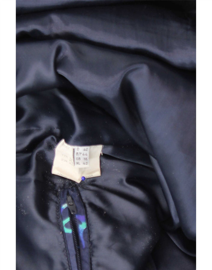 Giacca imbottita con cappuccio da donna FUCHS & SCHMITT UK 16 Large Blu Navy geometrico