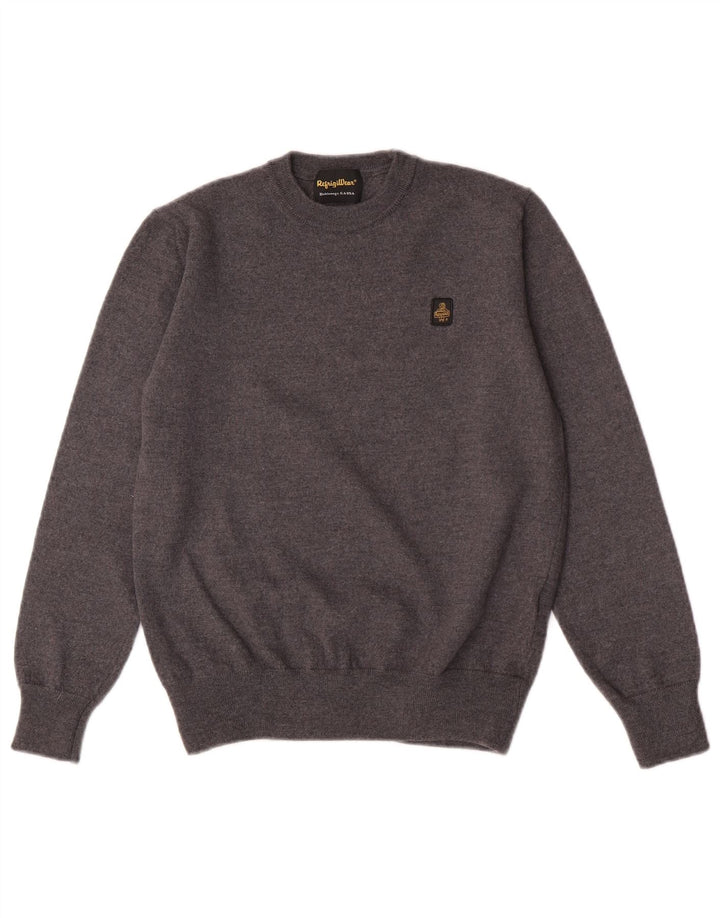Refrigiwear Maglione Girocollo da Bambino 11-12 Anni in Lana Grigio Medio
