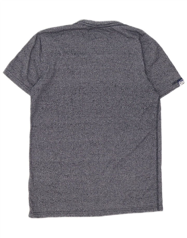 T-shirt grafica da uomo SUPERDRY Top in cotone blu navy medio