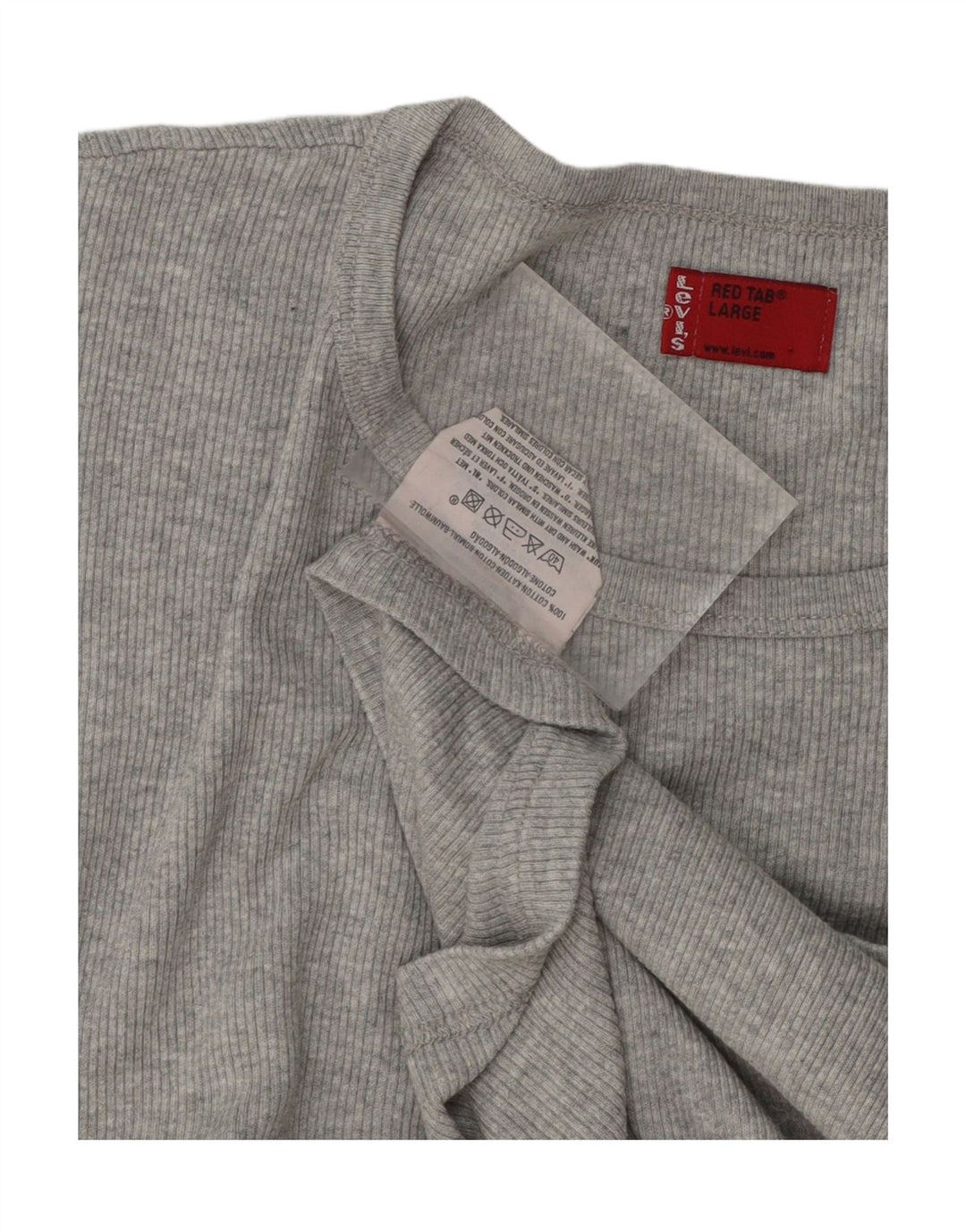 LEVI'S Mens T-Shirt Top Large Grey Cotton Vintage Levi's and Second-Hand Levi's from Messina Hembry 