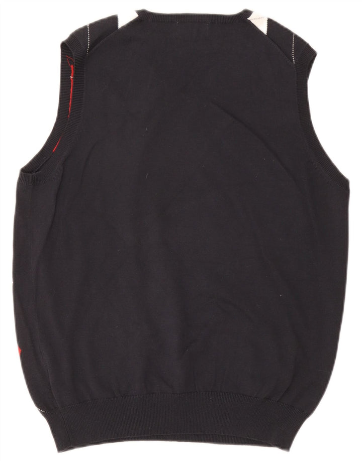 Canotta da uomo Kappa UK 14 Medium Navy Blue Argyle/Diamond Cotton