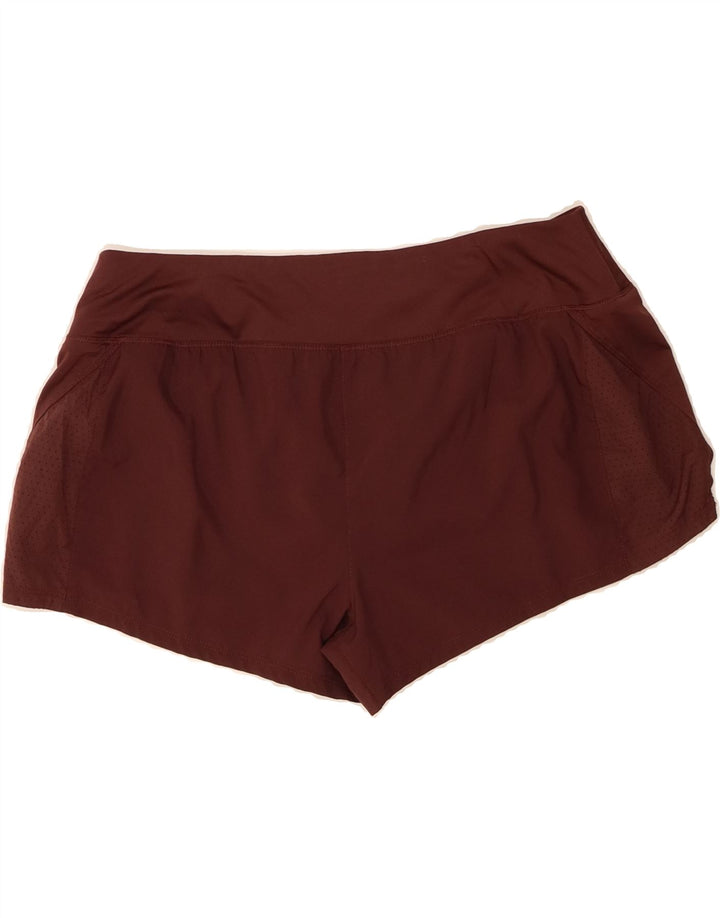 NIKE Womens Dri Fit Sport Shorts UK 16 Large  Brown Polyester Vintage Nike and Second-Hand Nike from Messina Hembry 