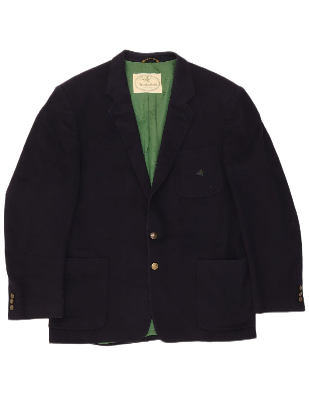 Giacca blazer a 2 bottoni da uomo Brooksfield UK 38 medio blu navy