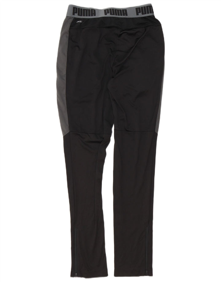 Pantaloni da tuta da uomo Puma Small Black Colourblock in poliestere sportivo