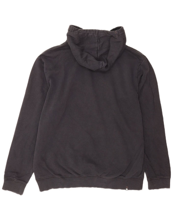 Felpa con cappuccio grafica DC da uomo in cotone medio blu navy