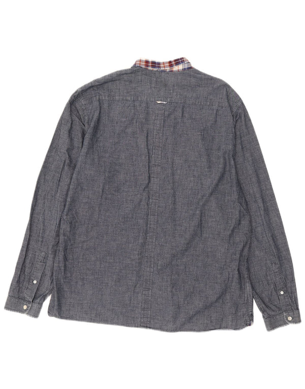Camicia slim fit da uomo Fred Perry XL blu navy