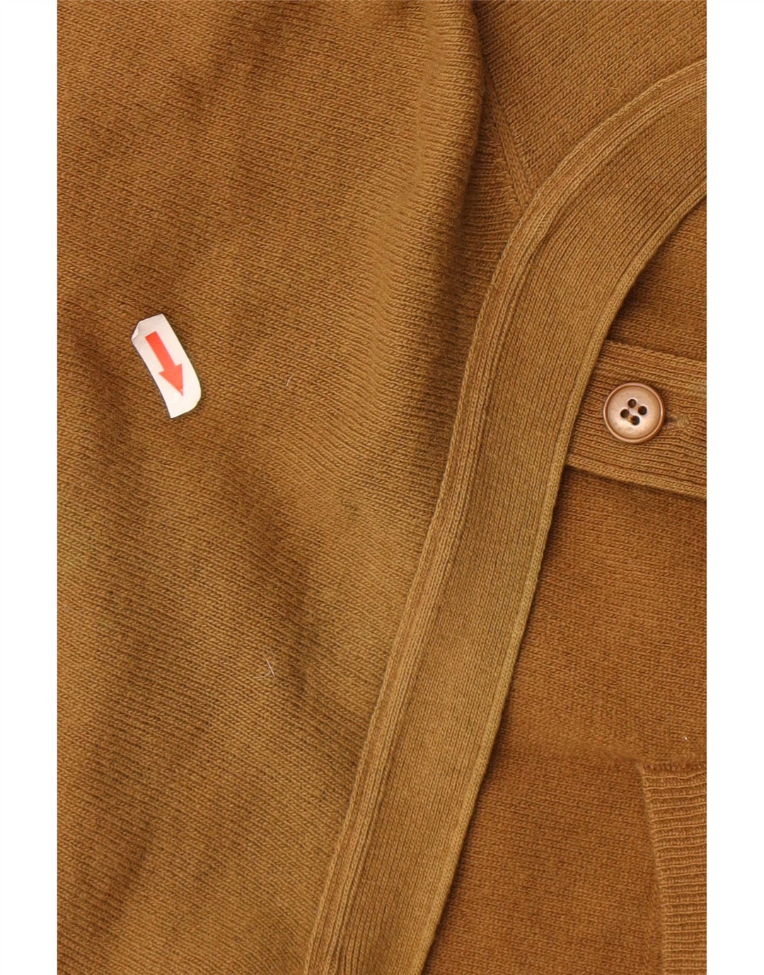 Maglione Cardigan Uomo BENETTON IT 48 Lana d'agnello Marrone Medio