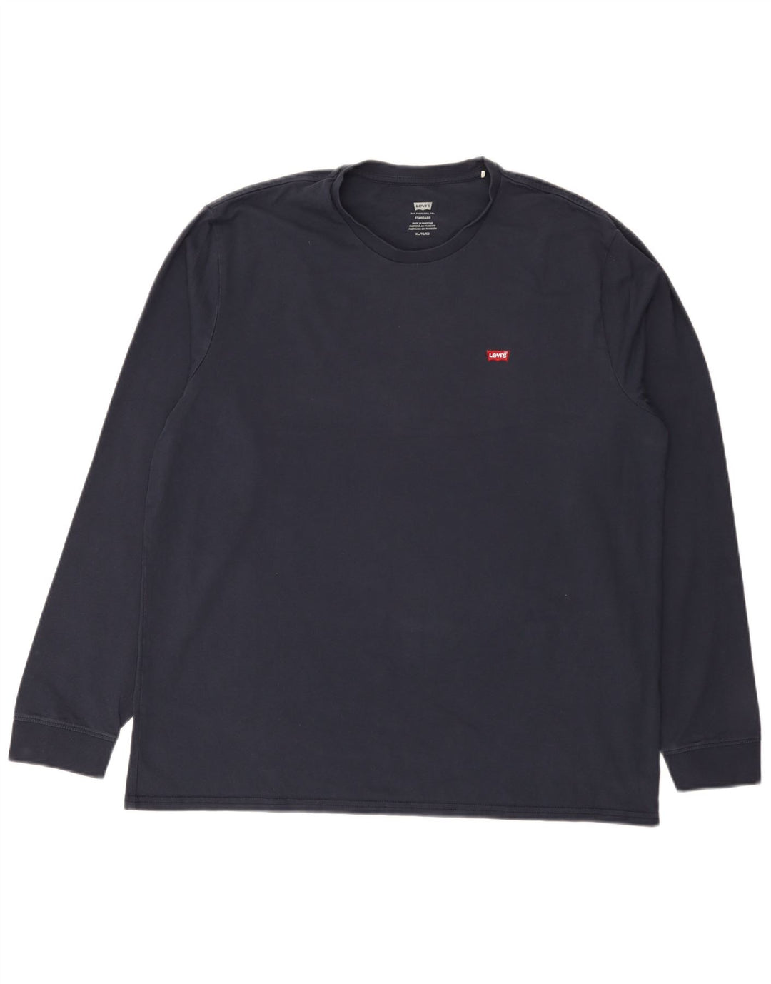 Levi's Maglia standard da uomo a maniche lunghe XL in cotone blu navy