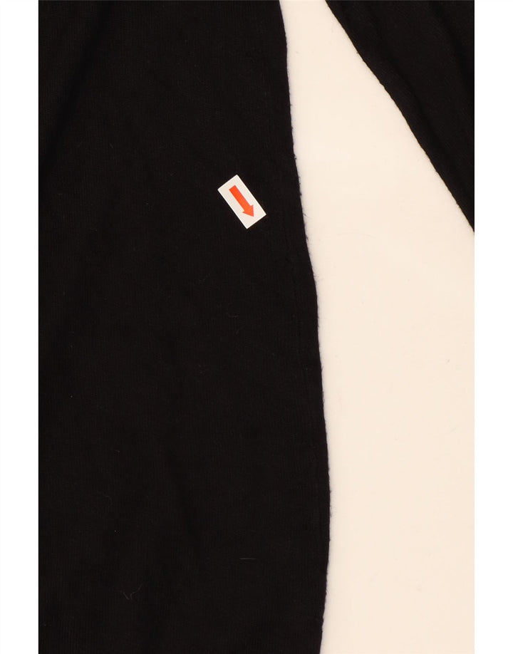 Maglione cardigan aperto lungo da donna Marks & Spencer UK 18 XL Nero