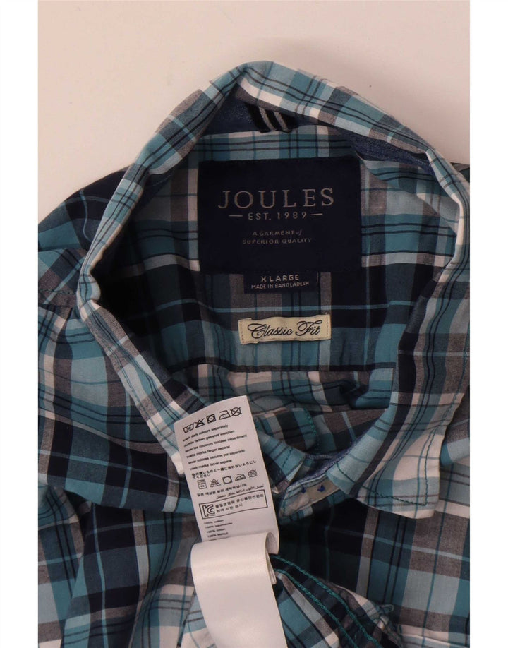 Camicia Joules da uomo vestibilità classica XL in cotone a quadri blu