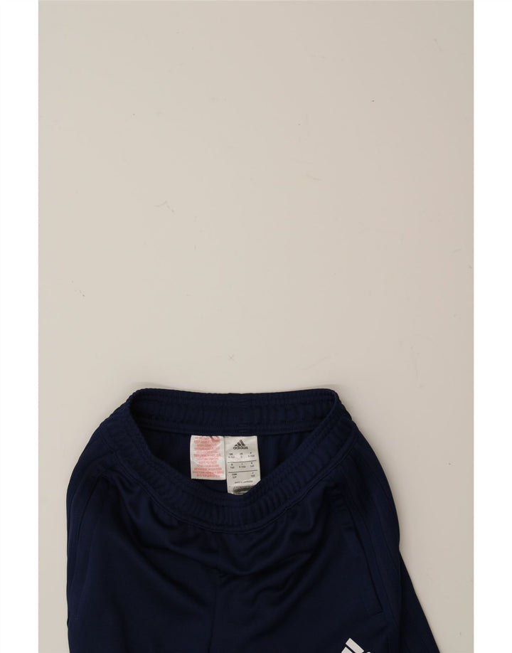 ADIDAS Boys Climacool Tracksuit Trousers 9-10 Years  Navy Blue Polyester Vintage Adidas and Second-Hand Adidas from Messina Hembry 