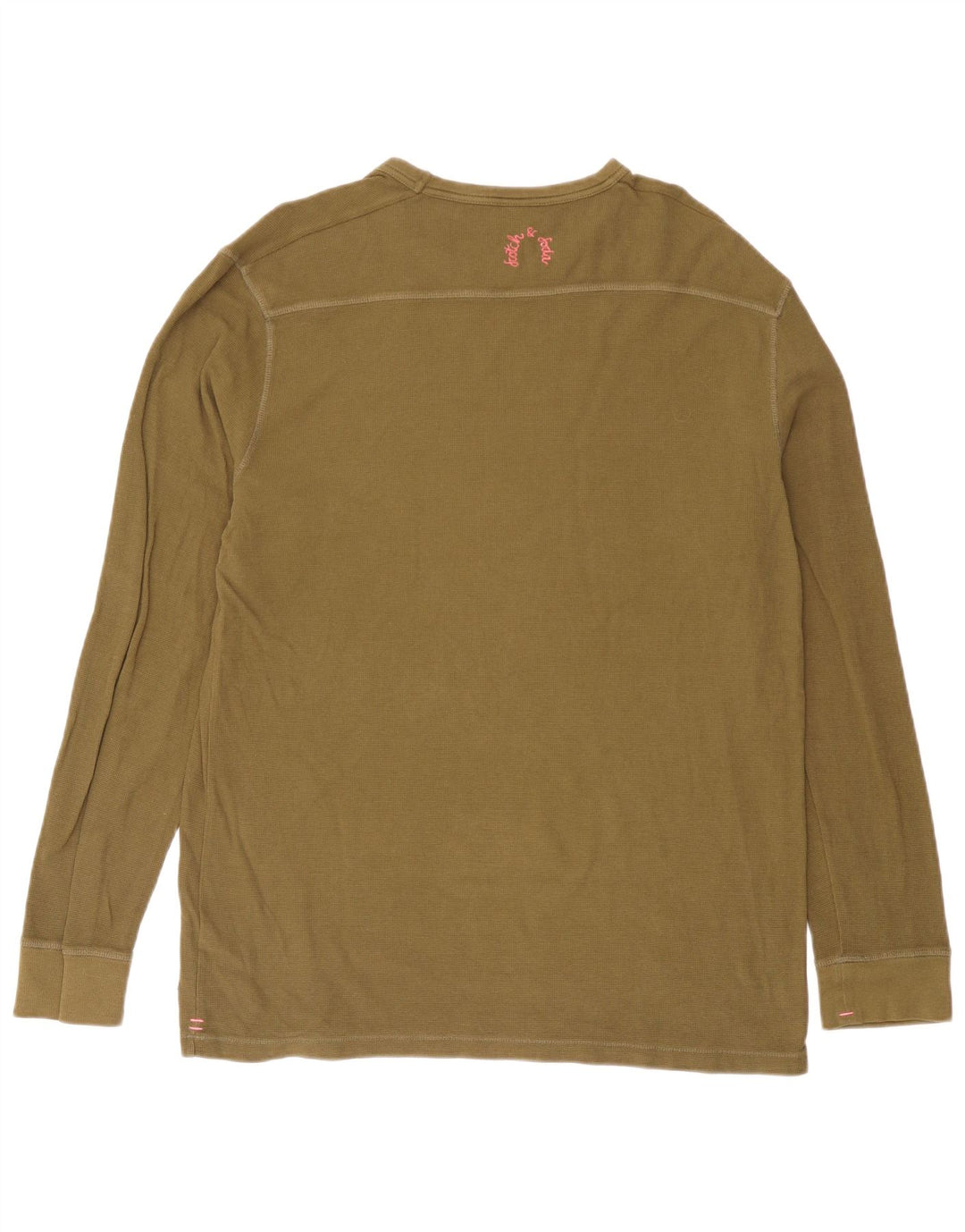 Top da uomo Scotch & Soda a maniche lunghe in cotone kaki grande