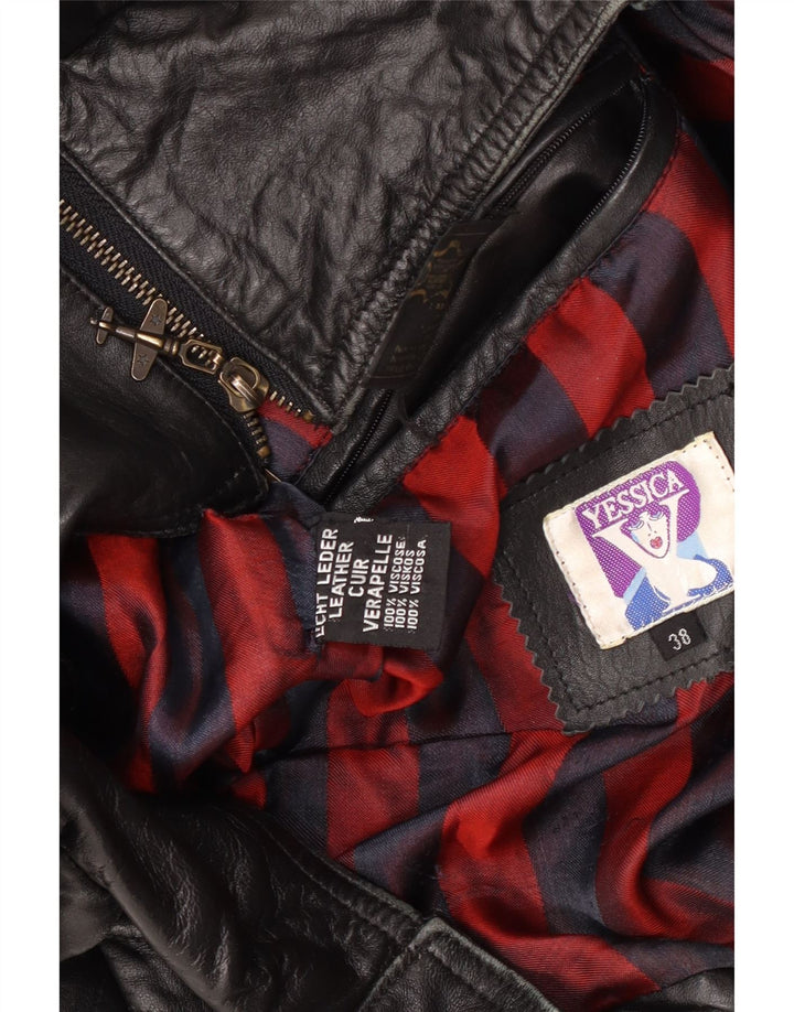 Giacca da motociclista corta oversize da donna Yessica EU 38 media nera