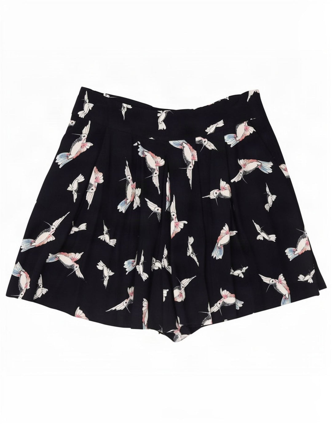 Pantaloncini casual con grafica Zara da donna medi W28 blu navy