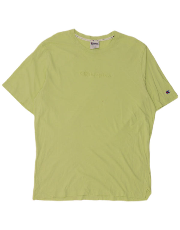 T-shirt grafica da uomo CHAMPION Top 2XL cotone verde