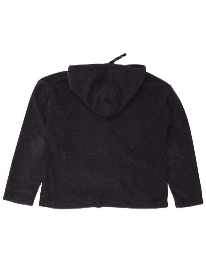 Maglione in pile oversize con grafica da donna Champion UK 10 piccolo nero