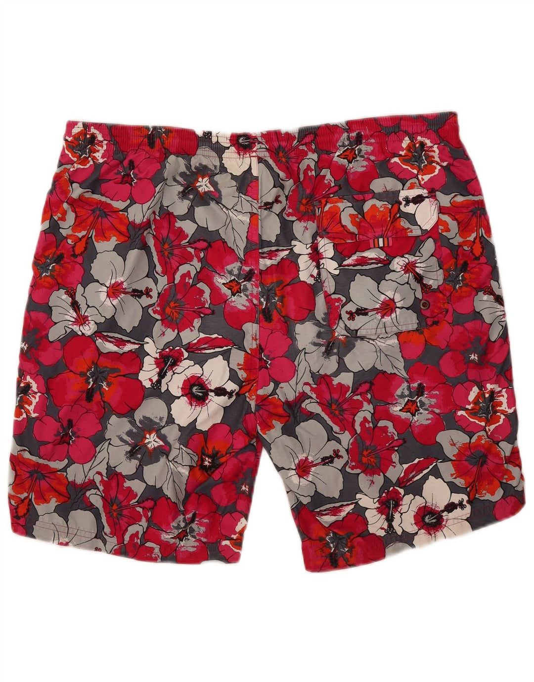 Pantaloncini da bagno da uomo Hugo Boss grandi rossi floreali