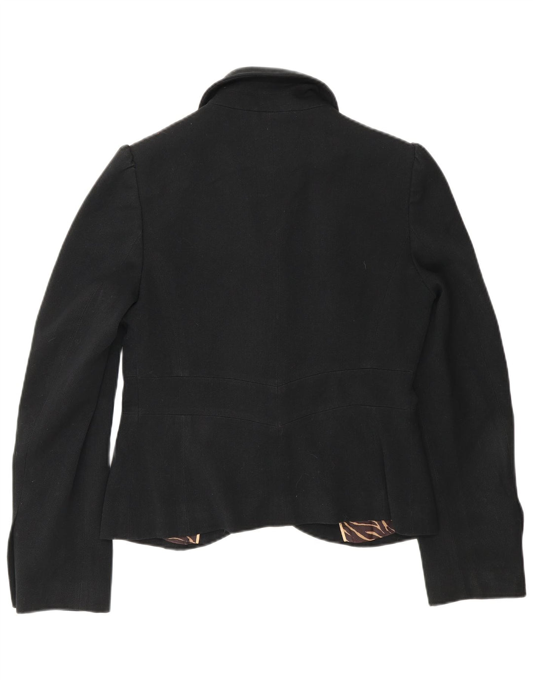 Giacca blazer a 1 bottone Marks & Spencer da donna UK 10 piccola poliestere nero