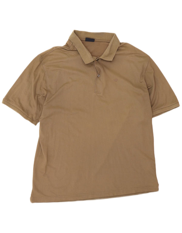 CHAMPION Mens Polo Shirt 2XL Brown Cotton