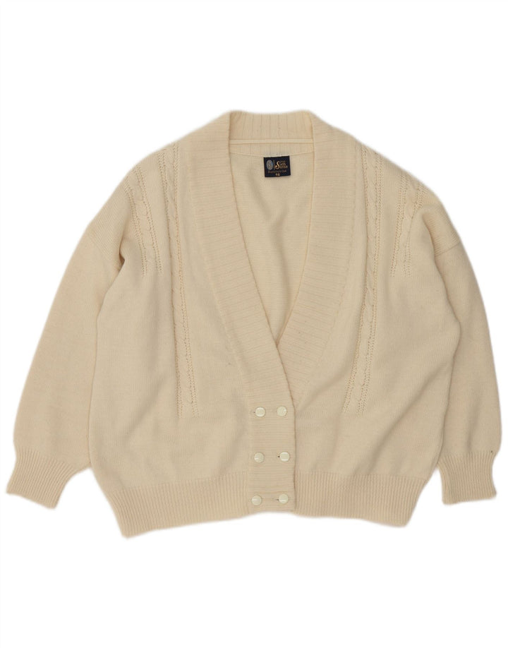 Il tuo maglione cardigan oversize da donna Sixth Sense EU 46 XL bianco sporco