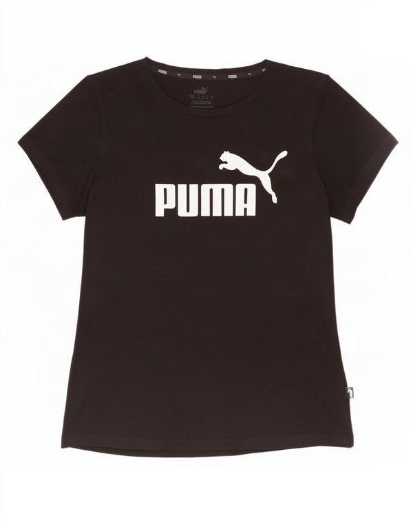 T-shirt grafica da donna Puma UK 12 media nera