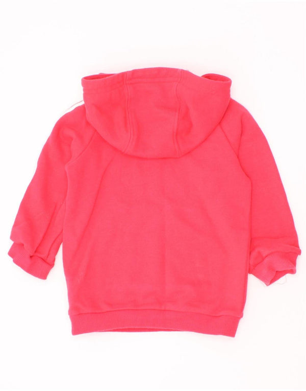 Maglione con cappuccio e bottone Adidas da bambina, 3-6 mesi, cotone rosa