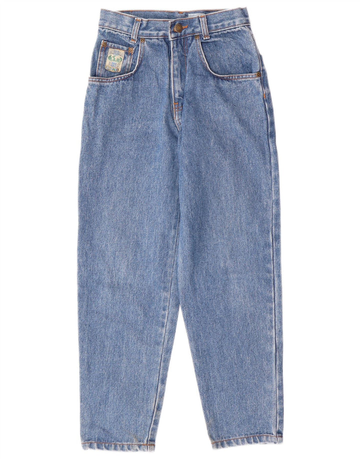 VINTAGE Girls Modern Basic Tapered Jeans 9-10 Years W22 L24 Blue