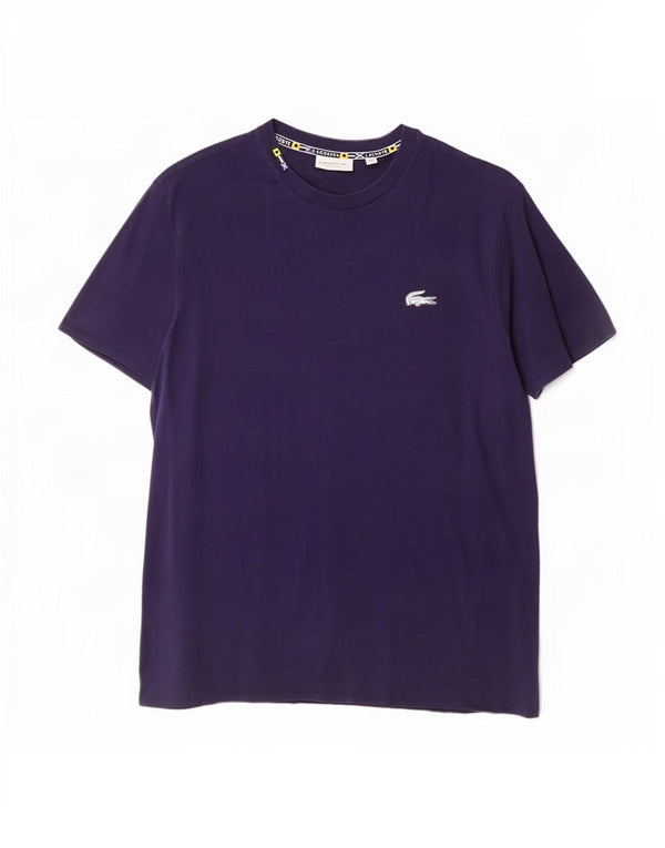 T-shirt da uomo Regular Fit Lacoste taglia 6 XL in cotone blu navy
