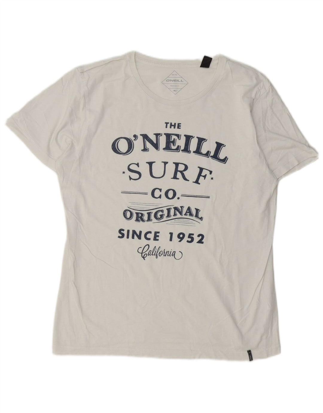 T-shirt grafica da uomo O'Neill Top in cotone bianco medio