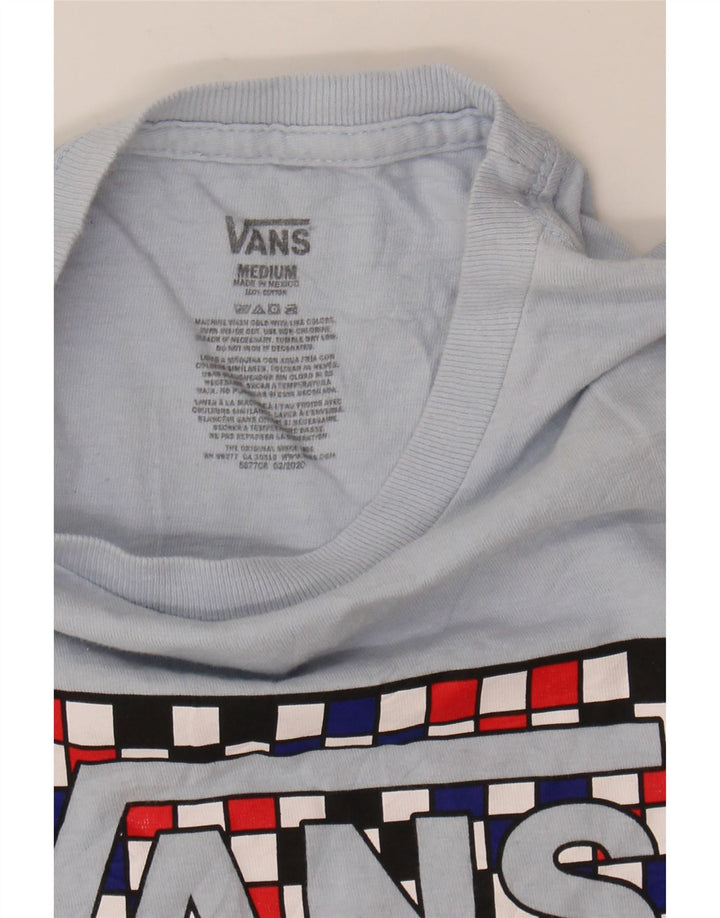 VANS Mens Graphic T-Shirt Top Medium Blue Cotton Vintage Vans and Second-Hand Vans from Messina Hembry 