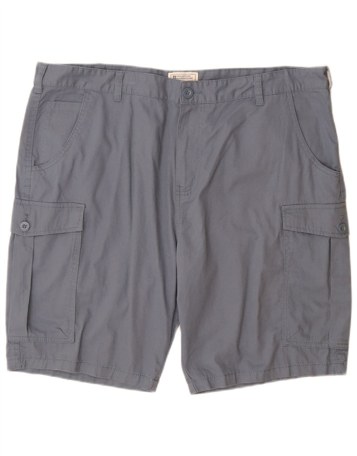 Pantaloncini cargo da uomo Mountain Warehouse W40 XL in cotone blu
