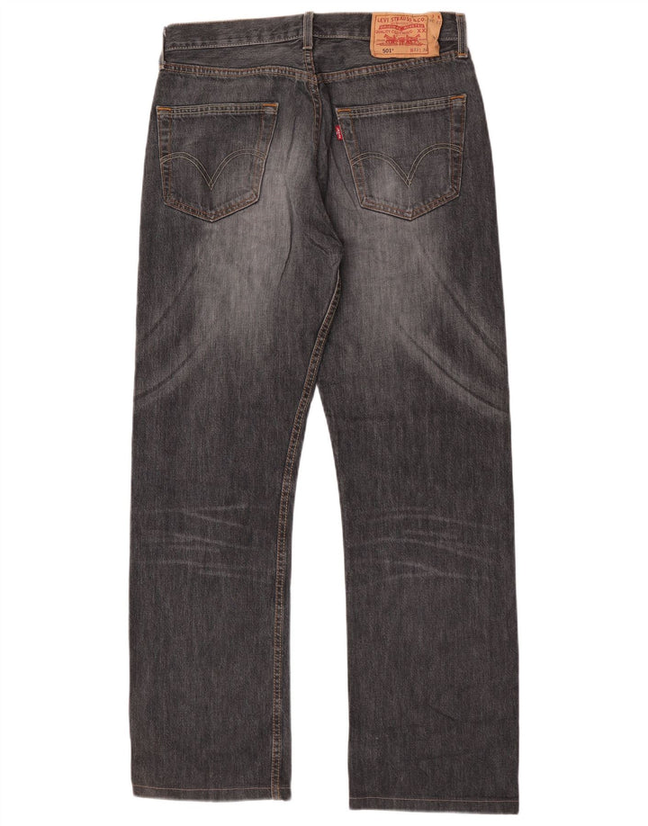 Levi's Uomo 501 Jeans dritti W33 L30 Grigi