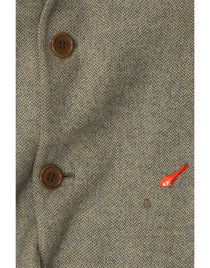 Giacca Blazer 3 Bottoni Uomo Etro IT 54 2XL Lana Spinata Verde