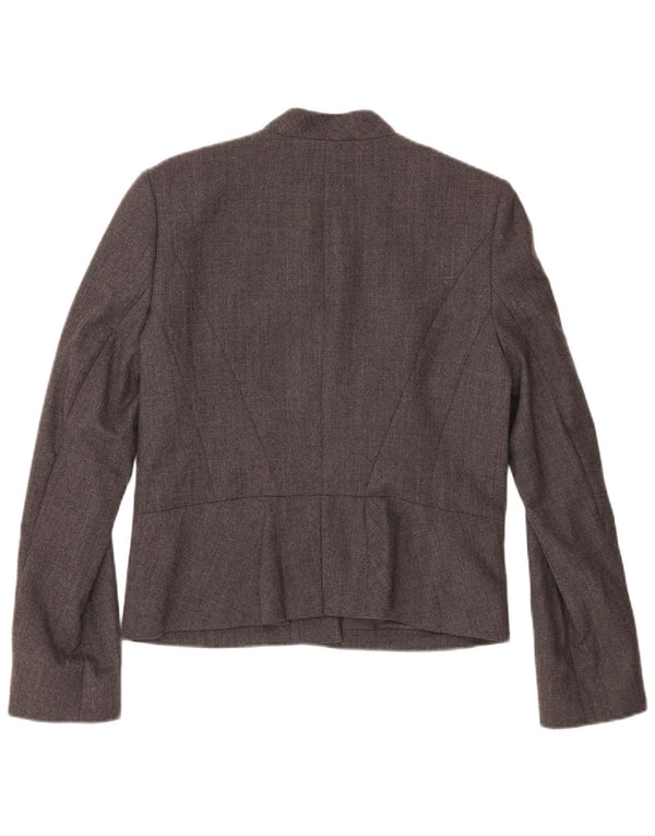 Giacca blazer da donna a 1 bottone Hobbs UK 12 lana grigio medio