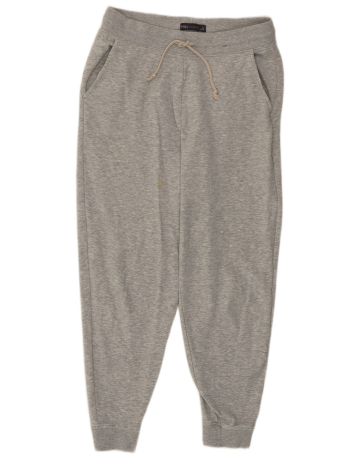 Pantaloni da tuta da donna Marks & Spencer Joggers UK 12 Cotone grigio medio