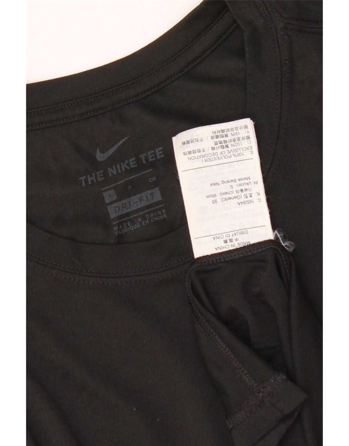 T-shirt Nike Dri Fit da uomo, piccola, in poliestere nero