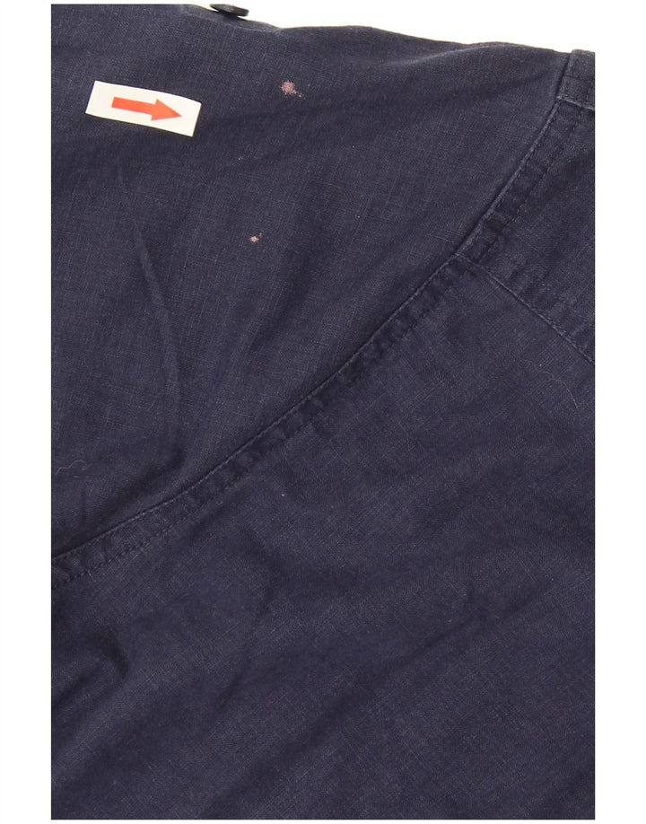 Camicia militare a maniche corte da uomo Fila blu navy medio