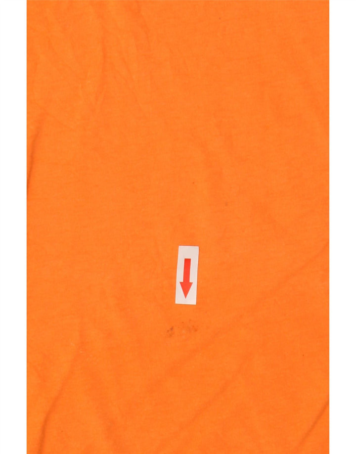 T-shirt grafica da uomo Penguin Top in cotone arancione medio