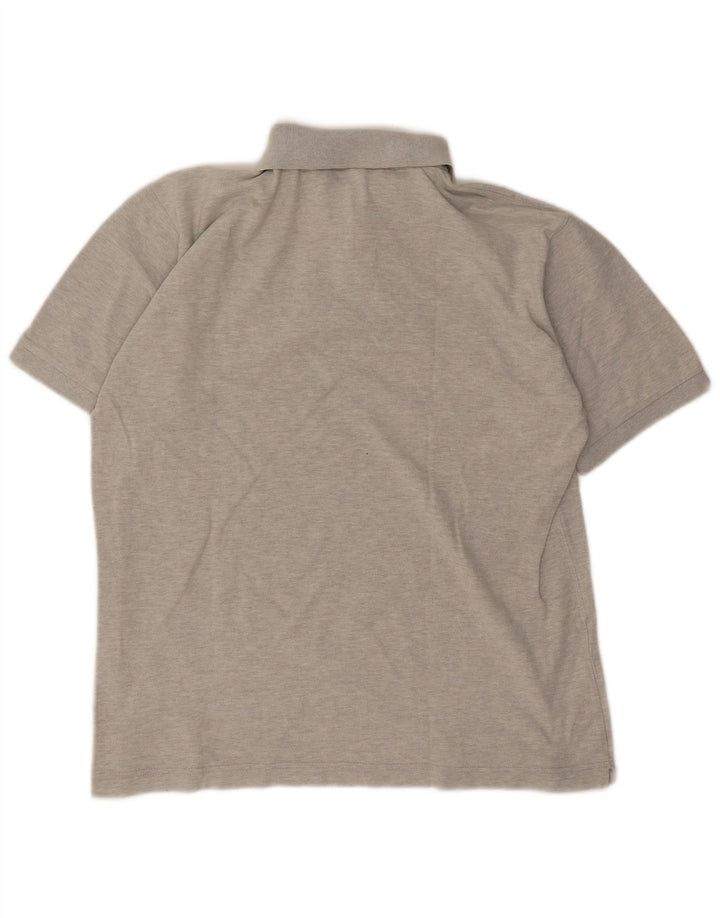 Polo Kappa Uomo Large in cotone mélange grigio