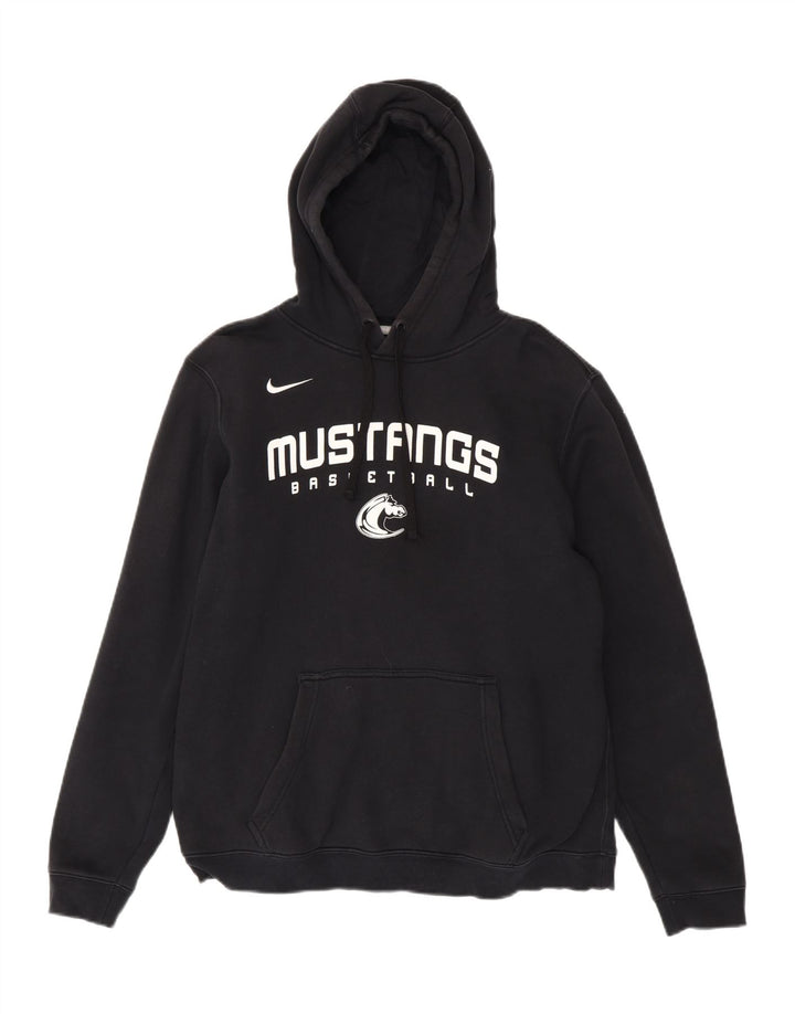 Felpa con cappuccio grafica Nike Mustangs da uomo, colore nero medio