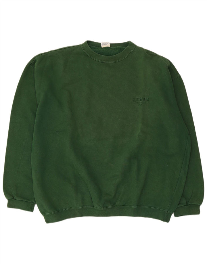 Felpa da uomo Levi's Jumper XL in cotone verde