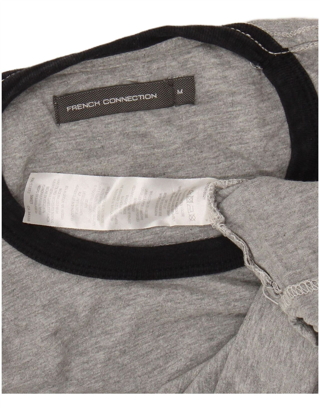 T-shirt da uomo FRENCH CONNECTION Top in cotone grigio medio