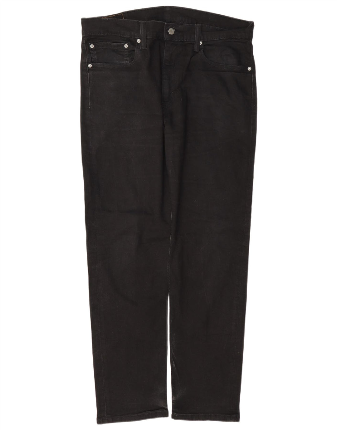 Levi's Uomo 502 Jeans affusolati W36 L32 Cotone Nero