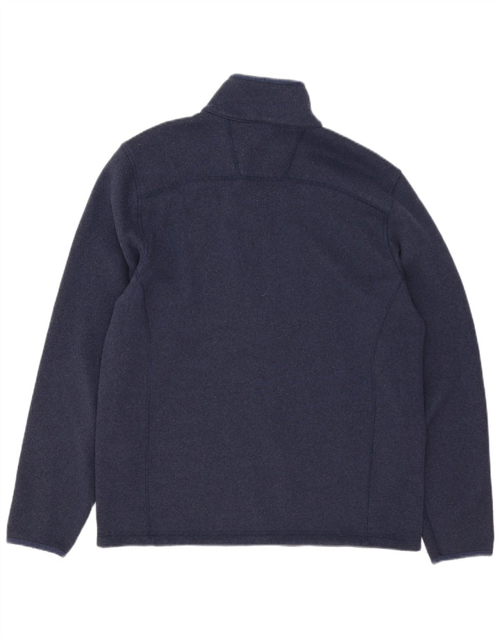 Maglione da uomo The North Face con zip e collo in poliestere medio blu navy